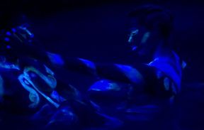 fluorescent body paint girls.