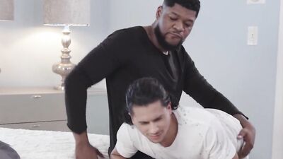 Noir Male - Armond Rizzo Gets Spanked By His Step Uncle Cali Before They Have Sex