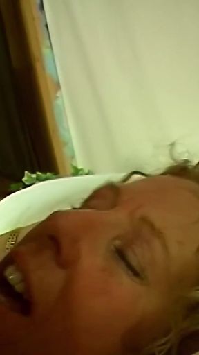 Memorable moment from "Real shy UK wife's first porn"