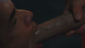 Gay Monster Cock - Straight Guy Fucks Sissy Cellmate with Deepthroat Blowjob