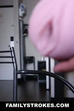 Mischievous stepsister sneaks in stepbro's room