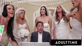 ADULT TIME - Big Titty MILF Brides Discipline Big Dick Wedding Planner With INSANE REVERSE GANGBANG!