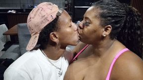 I'll kiss your mouth when your dick gets hard, I'll jerk off for you. Part 1 By Thammy BBW and Crishdix Cam Full HD