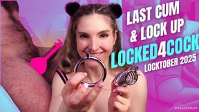 Last Cum & Lock Up: Locked4Cock: Locktober 2025 with Rebelle Hart