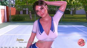 BEING A DIK #34 - First sexy date playing tennis with Jill huge boobs - Gameplay commented