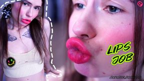 Shy girl lip pouting job CUSTOM