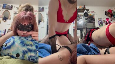 Submissive 18 year old emo getting fucked by a fem boy