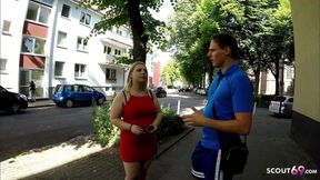 Blonde BBW Milf Jessy lets Tinder Date Fuck her after First Meeting