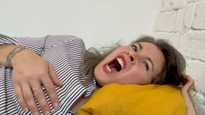 Charmy lies on the sofa mov