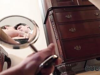 CUCK4K. Arina Shy is cheating on her spouse right in front of him