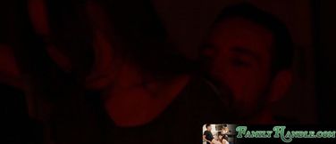 Hunky BF sneaks into GF's room for forbidden late-night fuck