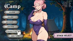 femtazio [ femdom hentai game ] ep.3 licking elf feet in the woods !