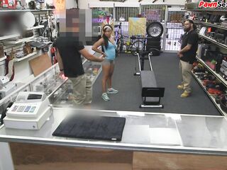 BANGBROS - Ebony pawnshop sweetheart screwed on equipment in advance of facial