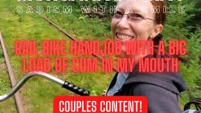 Rail Bike Handjob With a Big Load Of Cum In My Mouth HD MP4