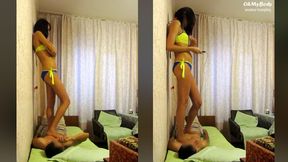 Hot Karina trampling me! | HD