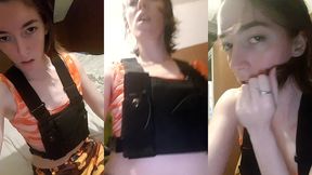 petite danse caliente en militaire orange mes coquins merci d etre si ...