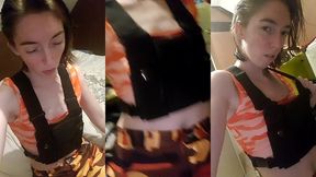 petite danse caliente en militaire orange mes coquins merci d etre si ...