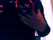 Young tranny solo with sextoys