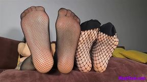 Fishnets Foot Show - HD MP4