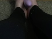 miss alice footplay with dildo and lotion