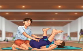 Summertime saga part 1 - Sexy yoga (Espanol sub)
