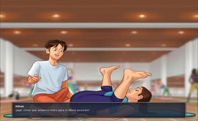 Summertime saga part 1 - Sexy yoga (Espanol sub)