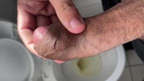 Quickie Cuming in the Work Bathroom