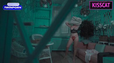 Hot Step mom cant lie without fuck and comes to Step son's shared bed for hard sex till cum in pussy