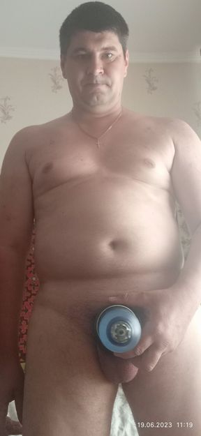 Pumping and training today my cute dick.