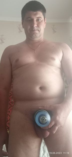 Pumping and training today my cute dick.