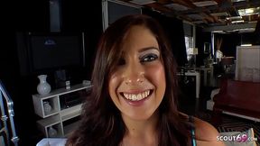 Saggy Tits PAWG Teen Abby Lane Pickup and talk to Casting Fuck by old Agent