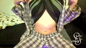 orange in my ass made me cum (with bonus fisting)