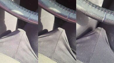 Orgasm with vibrator while driving