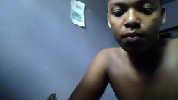 Ebony Model Rick Plays with His Dick