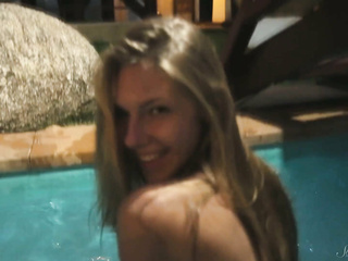 ”Beautiful Blonde Anjelica Nude In a Tropical Night!”