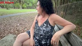 ali allure meets a stranger in the park red