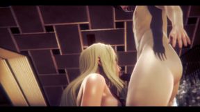 Hentai Uncensored - Nataly Handjob and Blowjob - Japanese Asian Manga Anime Game Porn