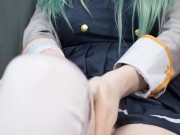 Kigurumi big tits Girl with Toy Cumshot