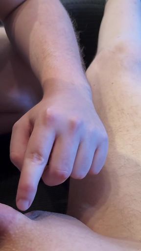 A Friend Plays with My Little Foreskin Cock