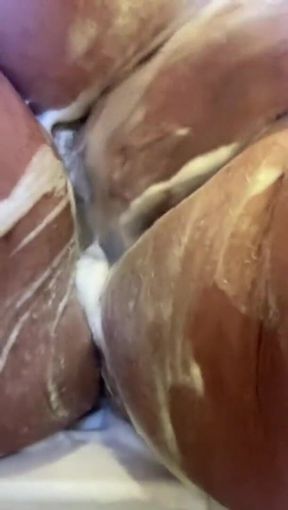 Bbwbootyful - fun request shaking my big thighs soapy bath play