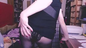 Sexy punishment by hard sissy dick for misspelling xhru