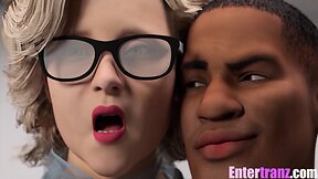Bbc pounds tight trans butthole and throat