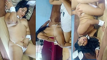 Casada infiel grabando videos por dinero con su vecino