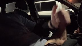 Load Moaning and hard cock! \\ Public in the car!!