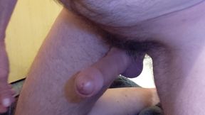 Naked Bathroom Big Uncut Cock Growing, Wanking, Cumming - Rockard Daddy