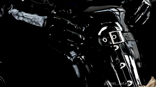 Rubber maid strapped to chair and vibrator fixed