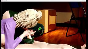 My Hero Academia: Mitsuki & Froppy share a lucky hero's big cock