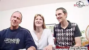 Real German Couple Make First Threesome Mmf At