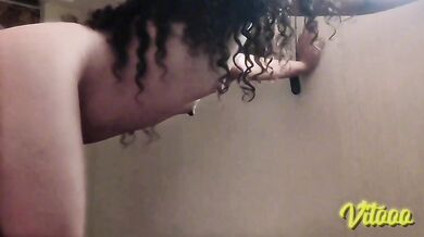 Amateur Latina with black hair gets sensually fucked by hot romantic couple sex and gushes cum