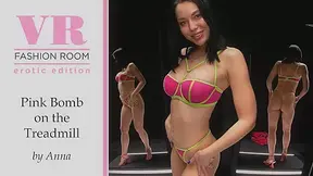 Pink Bomb On The Treadmill (With Slowmo)